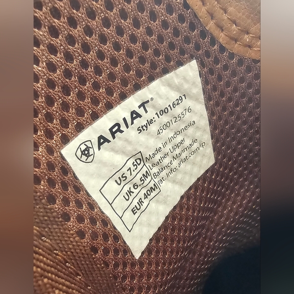 LIKE NEW ARIAT Men's work/Cowboy boots Size 7.5 - Picture 6 of 7